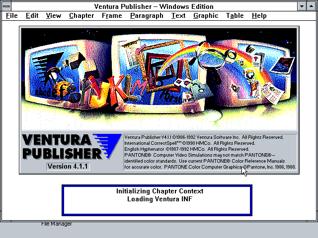 Ventura Publisher 4.11 Win - Splash